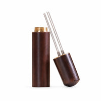 Stainless Steel WDT Tool Wood and Metal Coffee Grounds Distribution Needle Polished Finish Espresso Distribution Needle Threaded