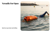 Adjustable Waist Belt Double Swimming Buoy Lightweight Inflatable Swim Buoy with Storage Long-Lasting & Puncture-Resistant