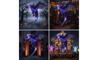 Inflatable Dragon with LED Halloween Hanging Dragon Decorations Lighted Outdoor for Yard, Haunted House