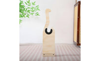 Wooden Barbell Holder Anti-Slip Grip Weight Training Bar Holder Easy Loading Workout Equipment Storage for Gym Users