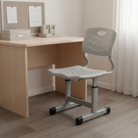 Ergonomic Design Adjustable Student Desk and Chair Set Sturdy Construction Kids Study Table Set Built-in Storage Adjustable Student Desk and Chair Heavy-Duty Steel Frame for Students, Classroom