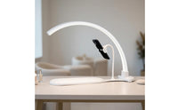 Arched Manicure Light with Phone Holder Hands Half-Overhead Detailing Lamp Customizable Lighting for Manicurists