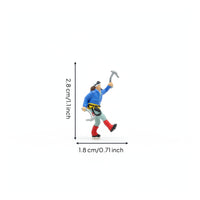 2 Pieces Climbing Figurine Detailed Pose Rock Climbing Figurine Mountaineering Miniature Finely Molded Mountaineering Miniatures