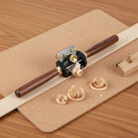 Aluminum Alloy Body Manual Wood Planer Brass Fittings Wood Shaping Tool Adjustable Spokeshave for Woodworkers, Carpenters, DIY Enthusiasts, Workshop