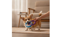Interconnected Rings Toy Interactive Dog Tug Loop Bite-Resistant Tug Loop Toy for Young Dogs, Pet Owners, Indoor Play