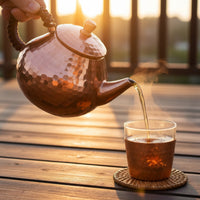 Japanese Design Teapot Thickened Small Copper Tea Kettle Handmade Look