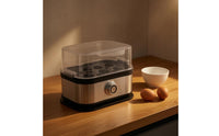 Electric Egg Cooker Brushed Stainless Steel Countertop Egg Cooker