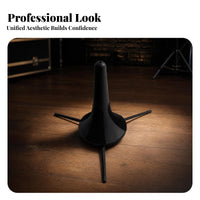 Foldable Folding Trumpet Stand Round Base Three-Leg Trumpet Stand Lightweight Music Gear Compact