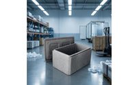 Textured Expanded Polypropylene Insulated Foam Box Gray Insulated Foam Container Hinged-Style