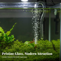 Glass Lily Pipe Improves Water Circulation Aquarium Inflow Pipe Crystal Clear Canister Strainer Tube for Planted Tanks, Freshwater Aquariums
