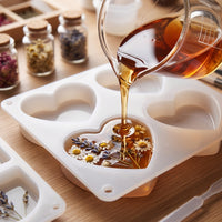4 Pieces Epoxy Resin cast Set for DIY Art Coasters Making Shiny Coaster Cast with Hanging Hole Glossy Epoxy for Hobbyists