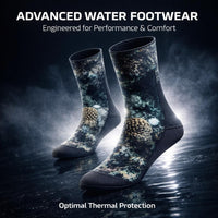 Neoprene Wetsuit Socks for Snorkeling, Thermal Diving Socks for Cold Water, Anti-Slip Water Sport Socks, Beach Booties for Beach Activities