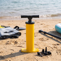 Manual Air Pump with Nozzles Portable Hand Air Pump with Hose Universal Upright for Paddlers, Outdoor, Camping