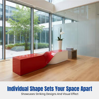 Fiberglass Bench, Outdoor Plaza Seating, Modern Rest Chair for Commercial Spaces