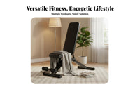 Sit up Bench Versatile Dumbbell Press Bench Space-Saving Strength Training Equipment for Home Gym