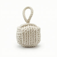 Handwoven Door Stopper with Handle Handmade Rope Doorstop Heavy Duty Weighted Doorstop Natural for Restaurant