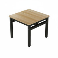 Easy to Clean Square Table with 4 Chairs Sturdy Frame 5-Piece Mealtime Set Long-Lasting Construction Dining Group Simple Design for Restaurant Owners, Apartment Dwellers, Breakfast Nook, Cafeteria, Kitchen, Small Living Areas