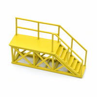 HO Scale Model Stair DIY Railway Diorama Walkway Model Stair with Railing 3D Printed Scenery Kit Unpainted