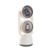 Mist twinHead Desktop Fan Portable twinHead Desk Fan Compact Cordless for Office, Study Corner