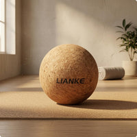 Freestanding Cork Massage Tool Textured Solid Cork Massage Tool Rigid Uncoated Finish