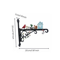 Bird Wall Simple to Install to Install Avian Wall Bracket Hand-Painted Appearance Metal Plant Bracket for Courtyard