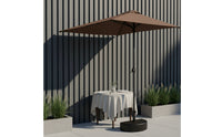 Side Umbrella Crank-Open Cantilever Umbrella Blocking for Terrace, Balcony