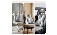 Lumbar Support Cushion Inflatable Lumbar Support Pillow Back Cushion Adjustable Backrest Ergonomic for Office Workers, Travel
