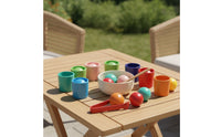 Sorting Toy with Cups and Balls Wooden Educational Sorting Set Educational Balls in Cups Toy for Young Children, Preschoolers, Homeschooling, Playroom