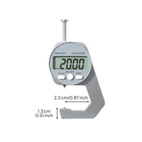 Digital Thickness Gauge Multi-Material Electronic Thickness Caliper Inch/Millimeter Conversion Measuring Tool for Jewelers, Research Facility