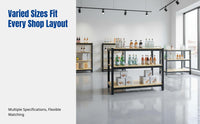Supermarket Display Rack, Adjustable Metal Stand, Multitier Floor Shelf for Grocery, Beverage, Gift Box, Customizable
