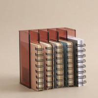 Desktop Organizer with Flip Lid, Stackable File Holder for Office Workers, Desk Storage Accessories for Women, Home Supplies