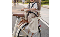 Cycle Child Seat with Reclining Backrest High-Back Rear Child Bike Seat Padded Adjustable for Toddlers, Family Rides
