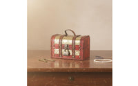 Vintage Wooden Box Multi-Functional Cosmetic Organizer Case Lockable Wooden Keepsake Box Long-Lasting Wood Construction