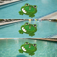 Central Cup Hole Frog Putting Mat with Accessories Floating Golf Putting Mat Complete Set Floating Golf Green Buoyant