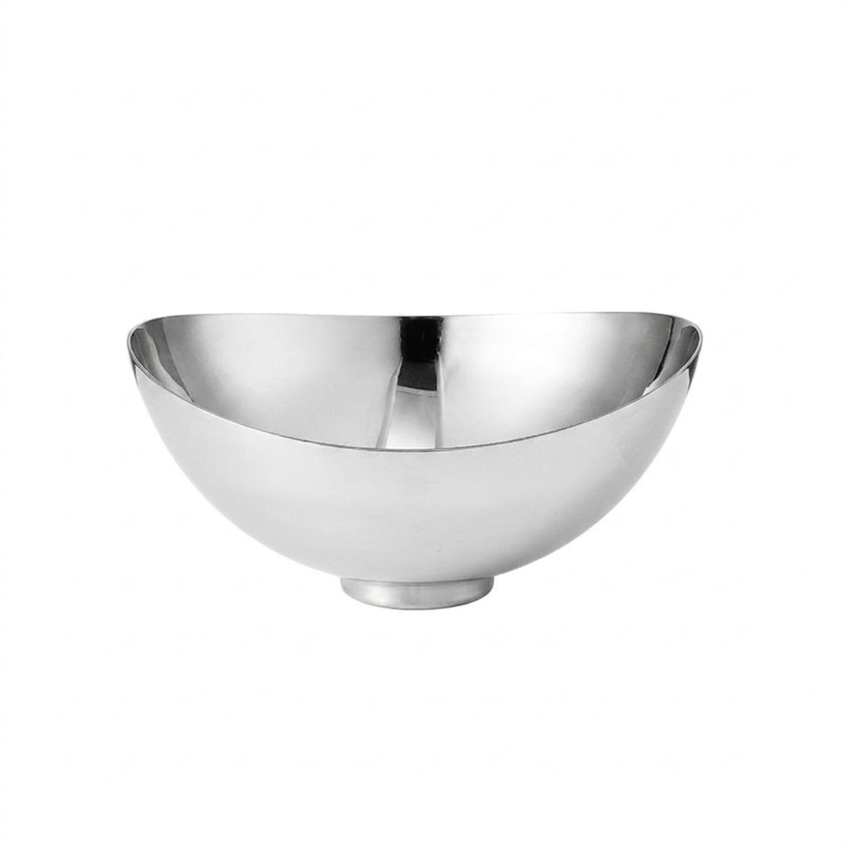Stainless Steel Fruit Bowl Silver Fruit Bowl with Pedestal for Kitchen Counter