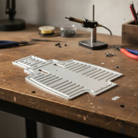 Chassis Bottom Plate Brushed Metal RC Car Chassis Guard Plate Precision-Cut