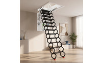 Fold-down Attic Ladder Space-Saving Folding Attic Ladder Compact for Home