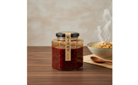 Hexagonal Glass Jar Through Design Airtight Glass Jar Dustproof Clear Food Storage Canister for Beekeepers, Canners, Home Canning