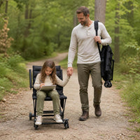 Portable Folding Outdoor Cart with Wheels for Seniors and Pregnant Women