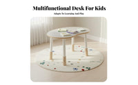 Writable Surface Peanut Shaped Kids Table Child-Safe Design Adjustable Height Toddler Desk Sturdy Construction Height Adjustable Kids Table and Chairs Long-Lasting for Preschoolers, Daycare Providers, Arts & Crafts, Nursery, Kindergarten, Classroom