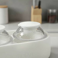 Celestial Design Ice Tray Dishwasher Safe Large Spirit Ice Sphere Tray Leak-Seal With Lid for Cocktails, Parties