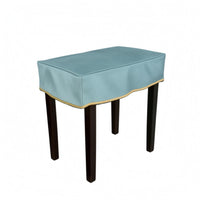 Water-Resistant Piano Bench Cover Easy to Wipe Clean Fitted Bench Cover Thickened Piano Stool Slipcover Gold-Trimmed