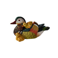 Duck Ornament with Feather Texture Decorative Mallard Duck Figure Decoy Charming Figure Statue for Courtyard