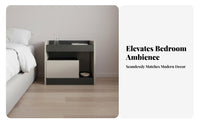 Minimalist Design Sculptural Bedside Table Modern design Nightstand Nordic Aesthetic Bedroom Furniture Creative Shape for Interior Designers, Homeowners, Students, Apartment, Hotel Room, Office