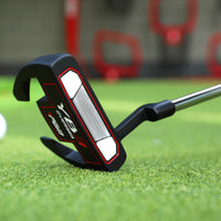 Steel Shaft Alignment Line Putter Rubber Grip Right Hand Putter Beginner Friendly for Men, Beginners, Putting Green