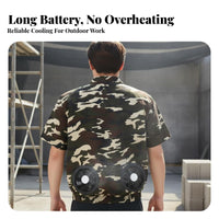 Air Conditioned Work Clothes Lightweight Design Cooling Fan Work Jacket Resistant Wearable Air Conditioner Jacket for Men, Women, Gardening