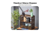 Multi-Tier organizer with Drawer Space-Saving Desktop Organizer Multifunctional