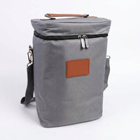 Gift Bag for 6 Bottles with Shoulder Strap, Insulated Bottle Carrier Tote Bag for Travel Picnic, Oxford Cloth Picnic Bag, Leakproof Padded Case