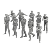 10 Pieces Unpainted Resin Soldiers  Miniature  Figurines  Painting One-Piece Resin Figurines for Model Painters, Dioramas