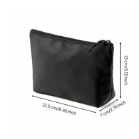 Zippered Toiletry Pouch Gusseted Makeup Pouch Secure Bag Reusable for Daily Use